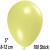 Luftballons Mini, Pastellgelb, 100 Stück, 8-12 cm 