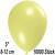 Luftballons Mini, Pastellgelb, 10000 Stück, 8-12 cm 