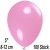 Luftballons Mini, Rosa, 100 Stück, 8-12 cm 