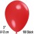 Luftballons Mini, Rot, 100 Stück, 8-12 cm 