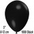 Luftballons Mini, Schwarz, 1000 Stück, 8-12 cm 