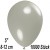 Luftballons Mini, Silbergrau, 10000 Stück, 8-12 cm 