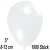 Luftballons Mini, Transparent, 1000 Stück, 8-12 cm 