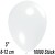 Luftballons Mini, Transparent, 10000 Stück, 8-12 cm 