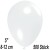 Luftballons Mini, Transparent, 500 Stück, 8-12 cm 