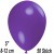 Luftballons Mini, Violett, 50 Stück, 8-12 cm 