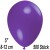 Luftballons Mini, Violett, 500 Stück, 8-12 cm 