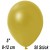Luftballons Mini, Metallicfarben, Champagnergold, 50 Stück