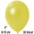 Luftballons Mini, Metallicfarben, Gelb, 50 Stück