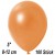 Luftballons Mini, Metallicfarben, Orange, 100 Stück