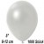 Luftballons Mini, Metallicfarben, Weiß, 1000 Stück