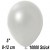 Luftballons Mini, Metallicfarben, Weiß, 10000 Stück