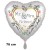 Satin Mr. & Mrs., Jumbo Folienballon zur Hochzeit, Herz inklusive Helium-Ballongas