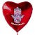 Türkisches Auge, Nazar, Masallah, Luftballon aus Folie, Rot, mit Helium gefüllt