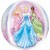 Luftballon Orbz Disney Princess, Folienballon mit Ballongas