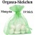 Organza-Beutel Mintgrün für Taufmandeln oder Hochzeitsmandeln, 10 Stück