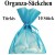 Organza-Beutel Türkis für Taufmandeln oder Hochzeitsmandeln, 10 Stück