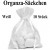 Organza-Beutel Weiß für Taufmandeln oder Hochzeitsmandeln, 10 Stück