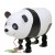 Panda-Bär, Airwalker Luftballon aus Folie mit Helium
