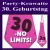 Party-Krawatte zum 30. Geburtstag, no limits, Pink