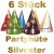 Party Hüte Silvester, Feuerwerk und Sternchen, 6 Stück