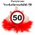 Partykrone zum 50. Geburtstag, Tiara Verkehrsschild 50