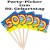 Party Picker Zahl 50, Dekoration zum 50. Geburtstag 