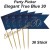 Party-Picker Elegant True Blue 30, Dekoration zum 30. Geburtstag, 36 Stück