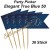 Party-Picker Elegant True Blue 50, Dekoration zum 50. Geburtstag, 36 Stück