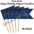 Party-Picker Elegant True Blue Happy Birthday, Dekoration zum Geburtstag, 36 Stück