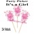 Partypicker It's a Girl, Babyfüßchen, Rosa, 24 Stück