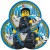 LEGO City Partyteller, plastikfrei, LEGO Partydekoration zum Kindergeburtstag, 8 Stück