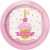 Mini-Partyteller zum1. Geburtstag, Mädchen, 1st Birthday Pink & Gold