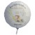 Personalisierter Folienballon zur Kommunion, inklusive Namen des Kommunionskindes, Rundballon mit Helium
