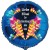 Zur Einschulung alles Gute! Personalisierter Luftballon aus Folie, Blau, mit Namen der Schülerin oder des Schülers, inklusive Helium-Ballongas