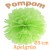 Pompom, Apfelgrün, 25 cm