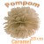 Pompom, Caramel, 25 cm