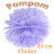 Pompom, Flieder, 25 cm