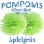 Pompoms, Apfelgrün, 25 cm, 10er Set