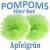Pompoms, Apfelgrün, 35 cm, 10er Set