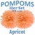 Pompoms, Apricot, 25 cm, 10er Set