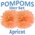 Pompoms, Apricot, 35 cm, 10er Set