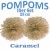 Pompoms, Caramel, 25 cm, 10er Set
