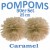 Pompoms, Caramel, 25 cm, 50er Set