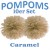 Pompoms, Caramel, 35 cm, 10er Set