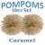 Pompoms, Caramel, 35 cm, 10er Set