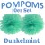 Pompoms, Dunkelmint, 35 cm, 10er Set