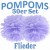Pompoms, Flieder, 35 cm, 50er Set