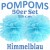 Pompoms, Hellblau, 25 cm, 50er Set