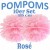 Pompoms, Rosé, 25 cm, 10er Set